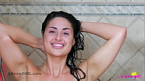 hot latina with perfect body takes sexy shower in k sec - 123Pornoxxx.info